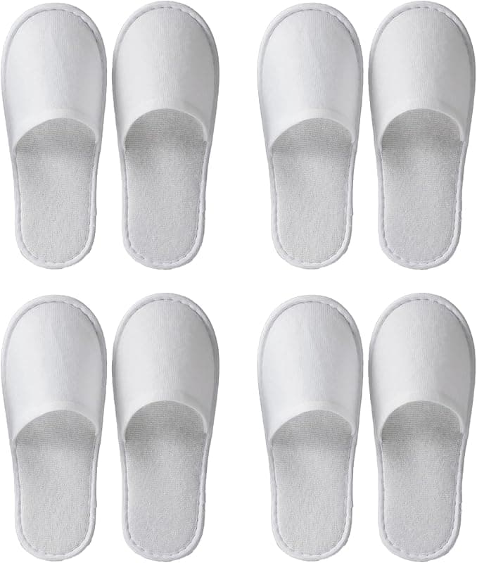 Oykrueats Hotelslipper Einweg Korallensamt