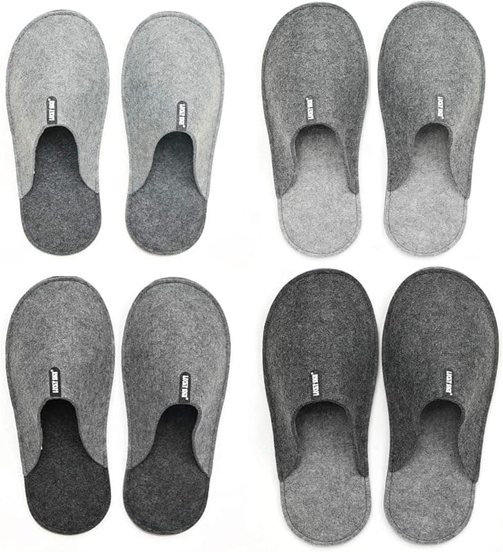 Lucky Sign Gästehausschuhe 4er Set